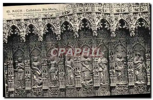 Cartes postales Auch Cathedrale Ste Maire Boiseries du choeur