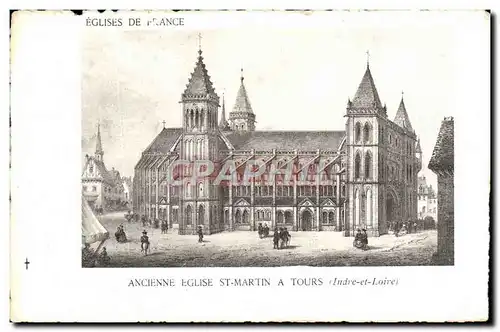 Cartes postales Ancienne Eglise St Martin A Tours