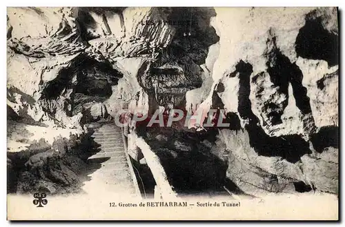 Cartes postales Grottes de Betharram Sortie du Tunnel