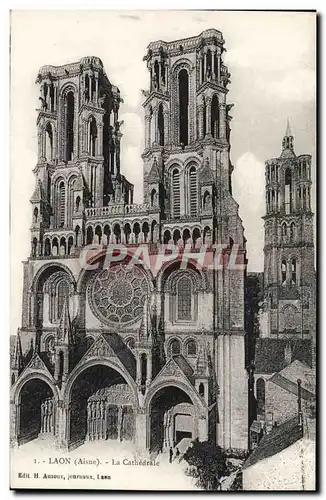 Cartes postales Laon La Cathedarle