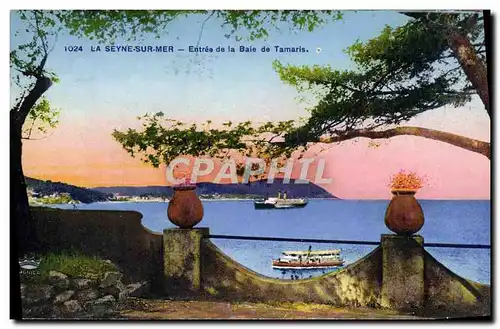 Cartes postales La Seyne sur Mer Entree de la Baie de Tamaris Bateau