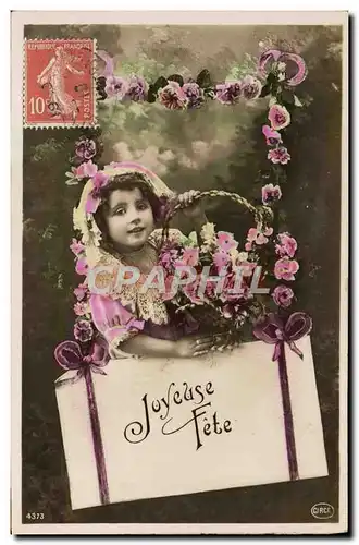 Cartes postales Fantaisie Enfant Joyeuse Fete