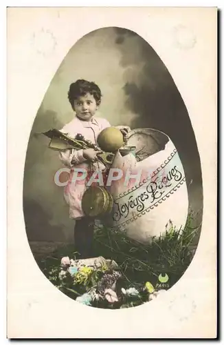 Cartes postales Fantaisie Enfant Joyeuses Paques