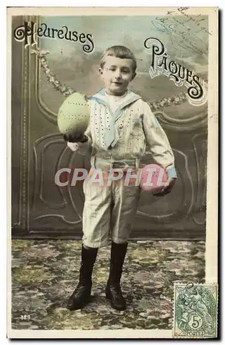 Cartes postales Fantaisie Enfant Heureuses Paques