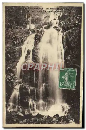 Cartes postales Cascade de Tendon Tholy par le col de Bonnefontaine