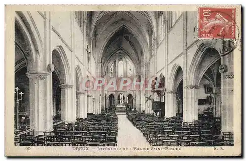 Cartes postales Dreux Interieur de l&#39Eglise Saint Pierre