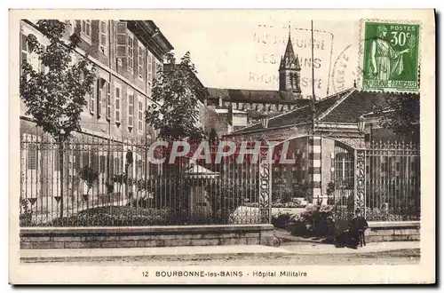 Ansichtskarte AK Bourbonne les Bains Hopital Militaire Militaria