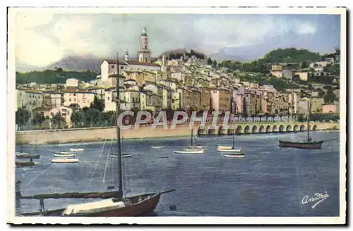 Cartes postales Le Vieux Menton Vu du Port