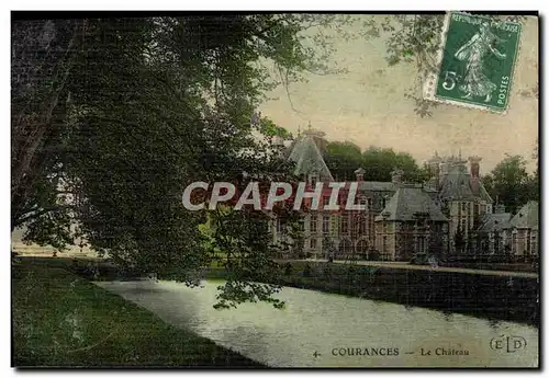 Cartes postales Courances Le Chateau (carte toil�e)