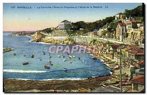 Ansichtskarte AK Marseille La Corniche l&#39Anse du Prophete et l&#39Hotel de la Reserve