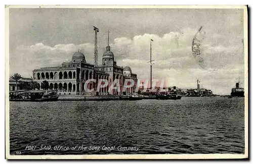 Cartes postales Port Said Ofice of the Suez Canal Company Egypte