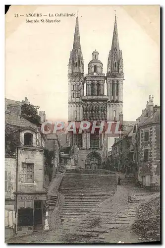 Cartes postales Angers La Cathedrale Monte St Maurice Epicerie