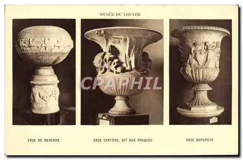 Cartes postales Paris Musee Du Louvre Vase de Bergame Vase cratere Borghese
