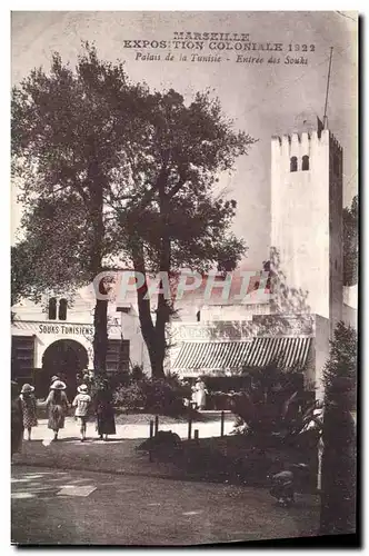 Cartes postales Marseille Exposition Coloniale 1922 Palais de la Tunisie Entree des souks