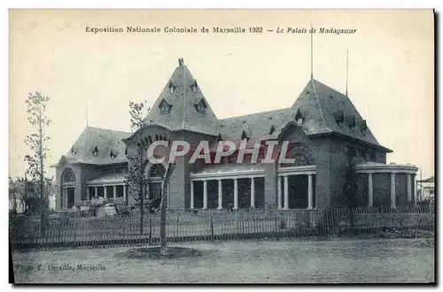 Ansichtskarte AK Marseille Exposition Nationale Coloniale de 1922 Le palais de Madagascar