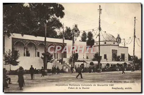 Cartes postales Marseille Exposition Nationale Coloniale de 1922 Palais de la Tunisie