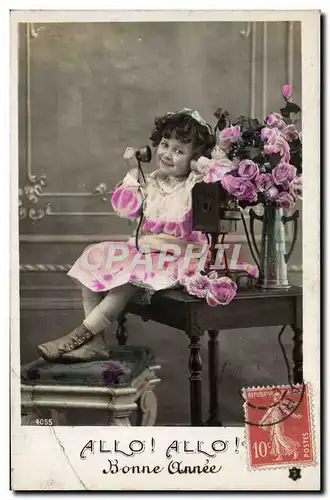 Cartes postales Fantaisie Enfant Telephone