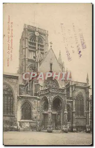 Cartes postales Rouen Le Grand Portail de Saint Vincent