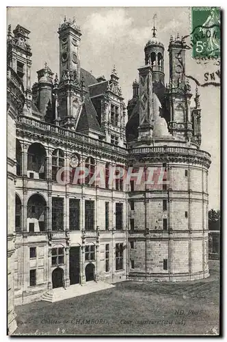 Ansichtskarte AK Chateau de Chambord Cour interieure