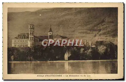 Ansichtskarte AK Abbaye d&#39Hautecombe Le Monastere Vu du Lac