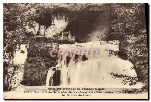 Ansichtskarte AK Environs de Salins les Bains Nans sous Sainte Anne La source du Lison