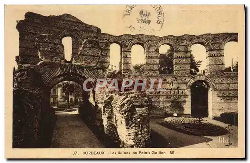 Cartes postales Bordeaux Les ruines du palais Gallien