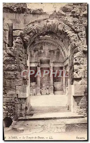 Cartes postales Nimes Le Temple de Diame