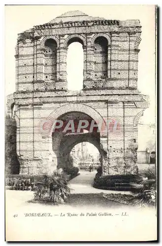 Cartes postales Bordeaux La Ruine du Palais Gallien