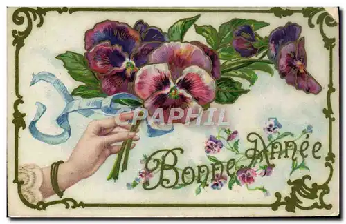 Cartes postales Bonne Annee Fleurs