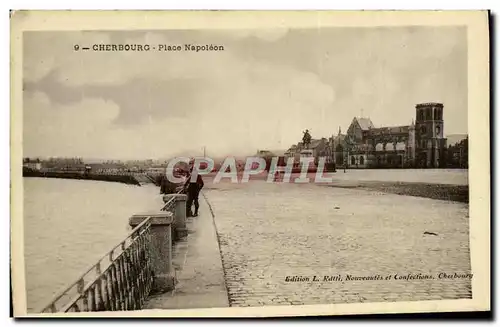 Cartes postales Cherbourg Place Napoieon