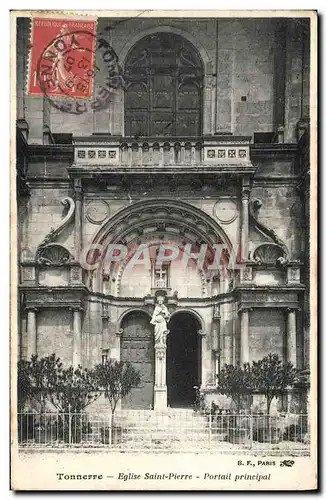 Cartes postales Tonnerre Eglise Saint Pierre Portail Principal