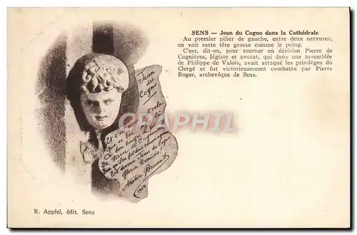 Cartes postales Sens Jean du Cogno dans la Cathedrale