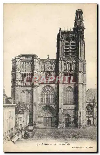 Cartes postales Sens La Cathedrale