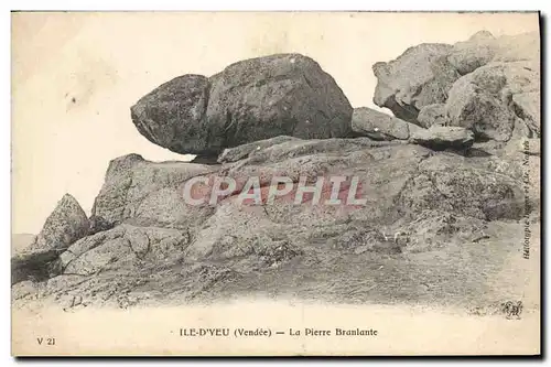 Cartes postales Ile D'Yeu La Pierre Branlante
