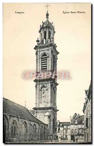 Cartes postales Langres Eglise Saint Martin