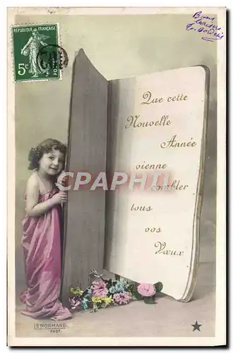 Cartes postales Fantaisie Enfant Bonne Annee