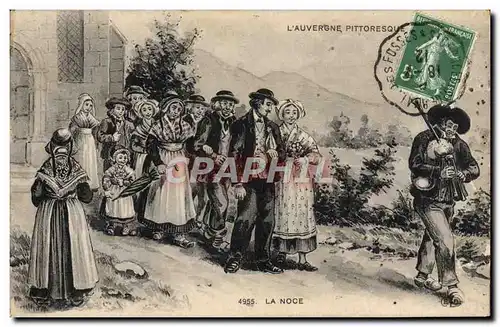 Ansichtskarte AK L&#39Auvergne Pittoresque La noce Mariage Folklore