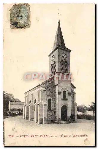 Cartes postales Environs de Malnoue L&#39Eglise d&#39Emerainville