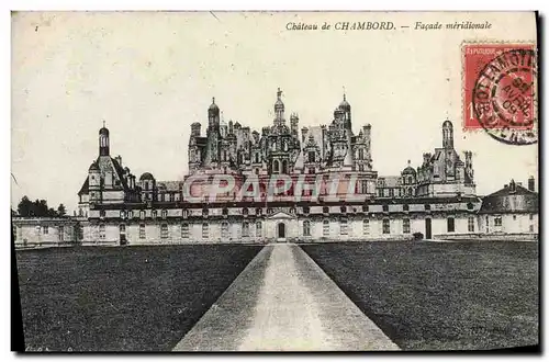 Ansichtskarte AK Chateau de Chambord Facade Meridionale