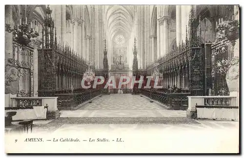 Cartes postales Amiens Cathedrale Les stalles