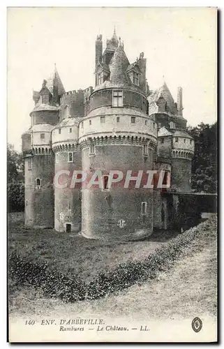 Ansichtskarte AK Environs D&#39Abbeville Rambures Le Chateau