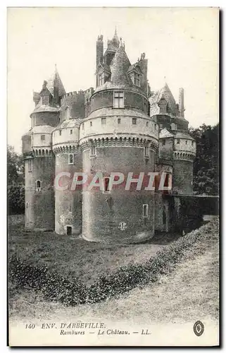 Cartes postales Environs D&#39Abbeville Rambures Le Chateau