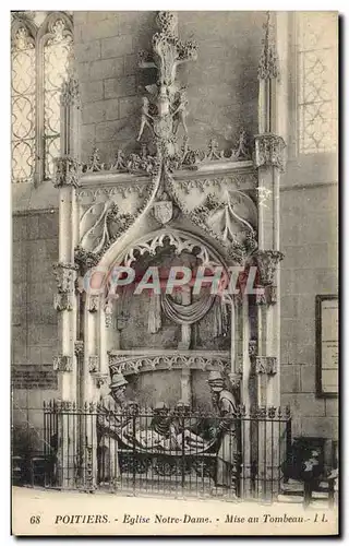 Cartes postales Poitiers Eglise Notre Dame Mise au Tombeau