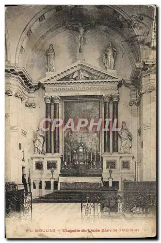 Cartes postales Moulins Chapelle du Lycee Banville