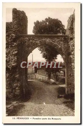 Cartes postales Perouges Premiere Porte des Remparts