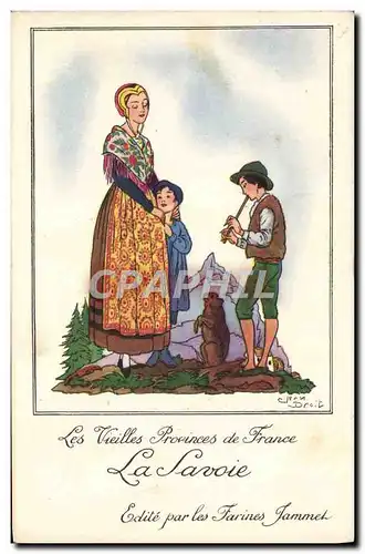 Cartes postales Les Vieilles Provinces de France La Savoie Folklore Farines Jammet