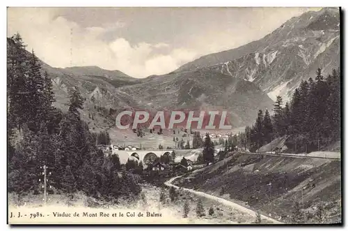 Cartes postales Viaduc de Mont Roc et le Col de Balme