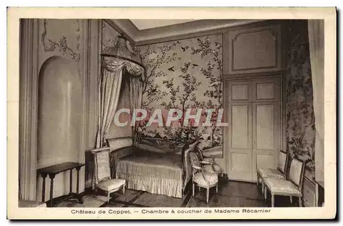 Ansichtskarte AK Chateau de Coppet Chambre a coucher de Madame Recamier