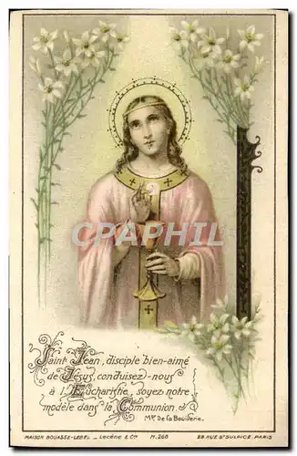 Image Saint Jean disciple bien aime de Jesus