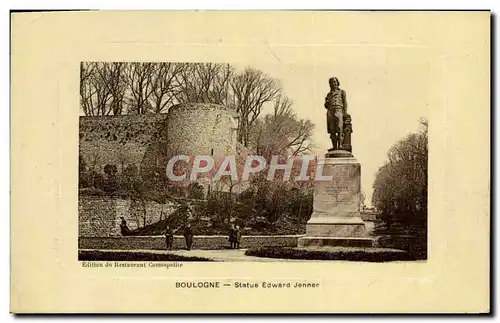 Cartes postales Boulogne Statue Edward Jenner